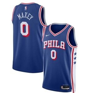 Philadelphia 76ers‎ Men's Fanatics Tyrese Maxey Basketball Jersey Size M NWT